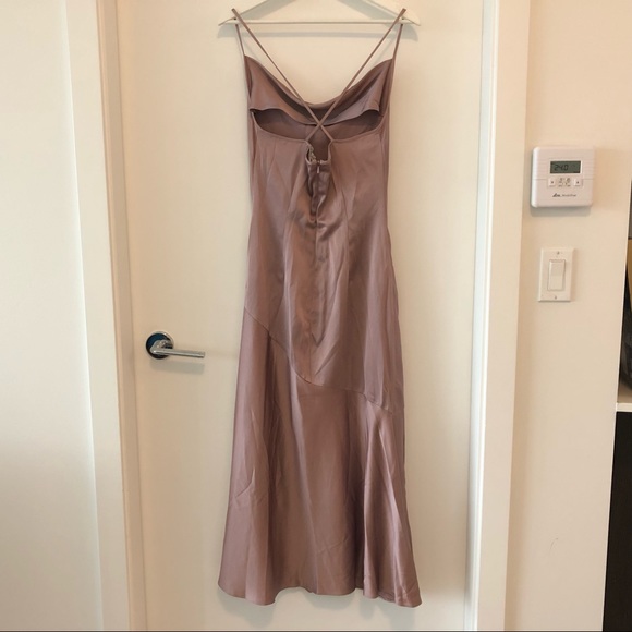 🆕 EVER NEW Pink Satin Evening Dress - Picture 5 of 7